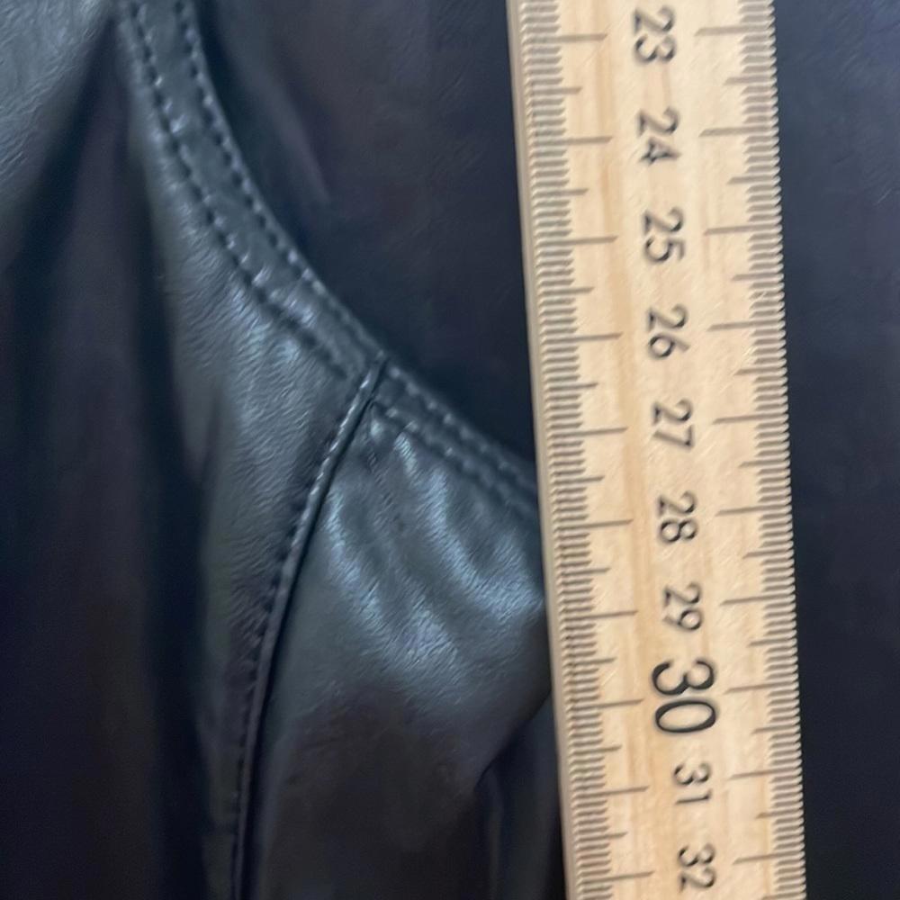 Aritzia - Wilfred - Wide Legged High Rise  'Leather' Pants - Black - Size 8 - Picture 7 of 10